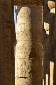 Egypt, Upper Egypt, Nile Valley, Luxor, Karnak Temple listed as World Heritage by UNESCO, Great Hall of Pillars