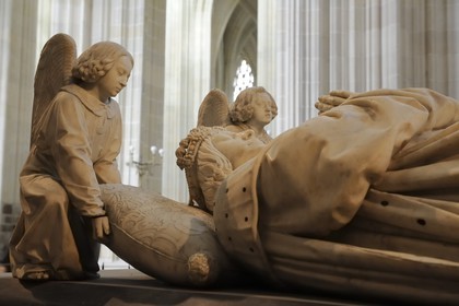 France, Loire-Atlantique (44), Nantes, la cathédrale Saint-Pierre et Saint-Paul, gisant de François II