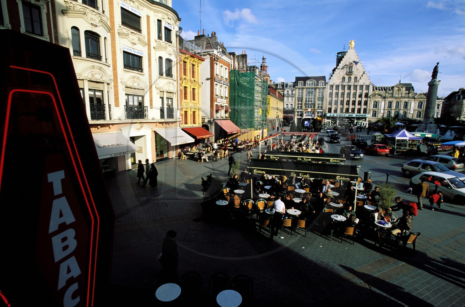 France, Nord (59), Lille, la Grand Place (place Charles de Gaulle)