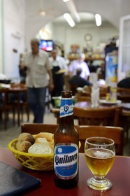 Argentina, Buenos Aires, Palermo district, Club Eros popular restaurant, argentine beer Quilmes