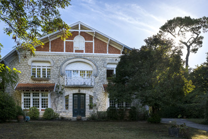France, Charente-Maritime, Royan, villa in the residential area The Parc, the Villa Charles-Benoit (1913) by architect Georges Vaucheret