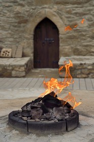 Azerbaijan, Baku, Surakhany, Atashgah or Fire Temple, Zoroastrian place of worship built during the 18th century by an Indian community on a natural gas field