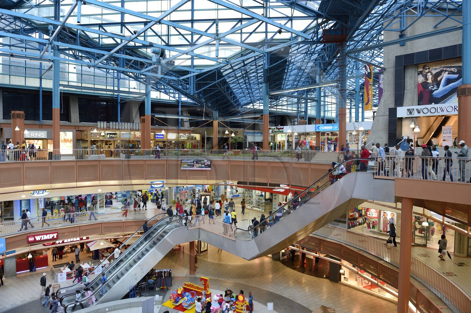 Afrique du Sud, province de Gauteng, Johannesburg, CBD (Central Business District), centre commercial de Carlton center dans le coeur de la ville