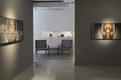 South Africa, Gauteng Province, Johannesburg, Parkwood, Goodman Gallery, exhibition Faces of War by artist Gabrielle Goliath