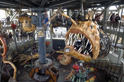 France, Loire-Atlantique, Nantes, les Machines de l'Ile, marine wold carousel