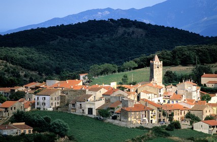 France, Pyrenees Orientales, village of Aspres