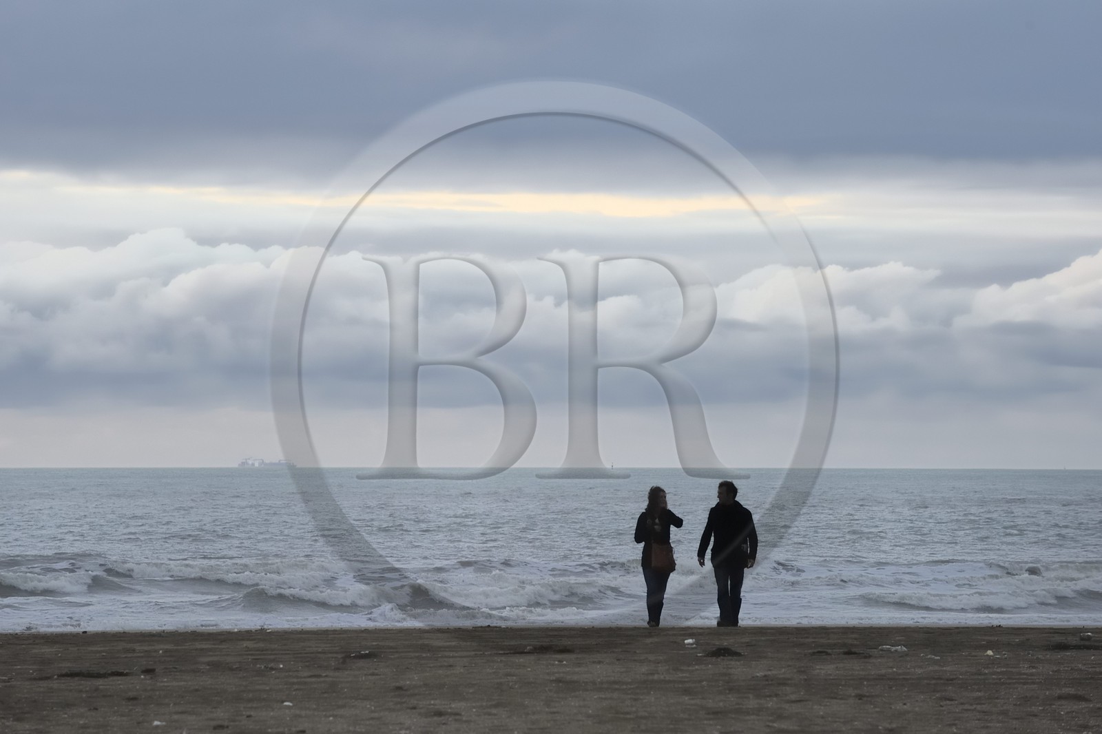 France, Calvados (14), Pays d'Auge, Deauville, la plage