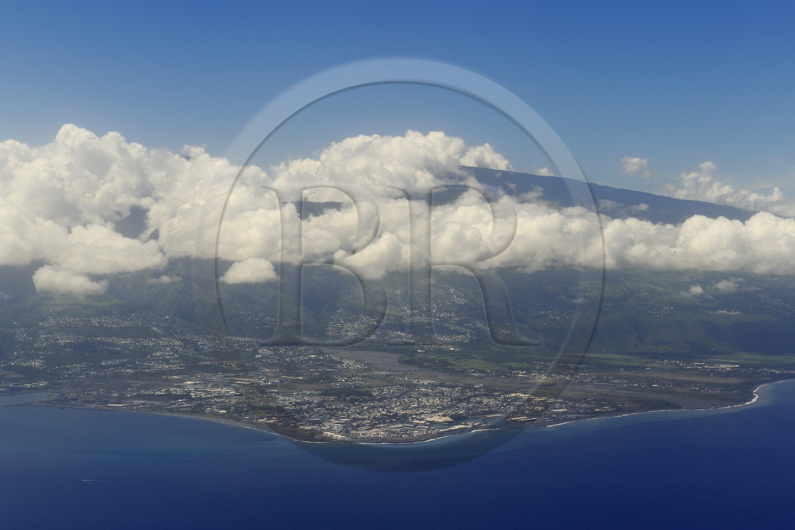 France, île de la Réunion, Le Port (vue aérienne)