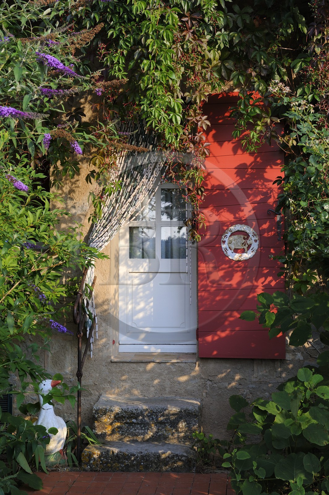 France, Var (83), Provence Verte, Bras, vers Saint-Maximin-la-Sainte-Baume, la maison d'hôtes Le Peyrourier, une campagne en Provence