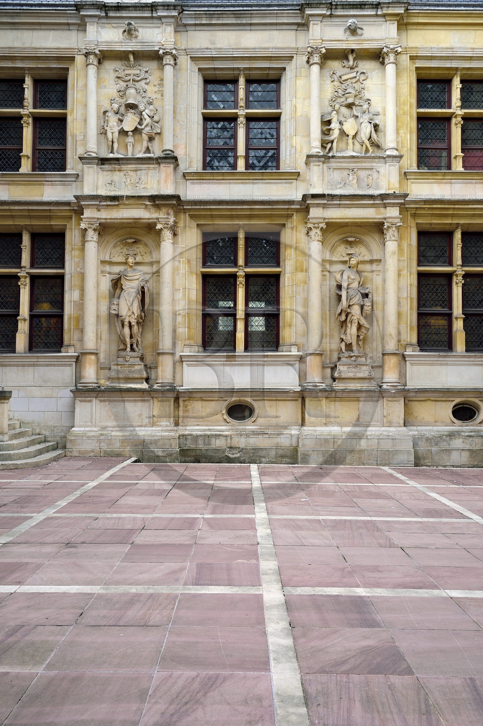 France, Calvados (14), Caen, l'hôtel d'Escoville, hotel particulier du XVIe siècle