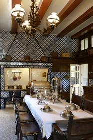 France, Finistère (29), le château de Keriolet aux environs de Concarneau, la cuisine