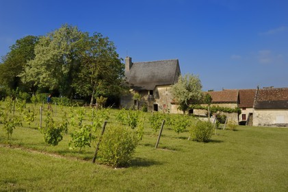 France, Indre-et-Loire (37), Vallée de la Loire classée Patrimoine Mondial de l' UNESCO,  Seuilly, La Devinière, maison de François Rabelais