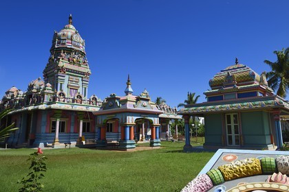 France, Ile de la Reunion, Saint-Pierre, La Ravine Blanche, temple Tamoul Narassingua Perournal