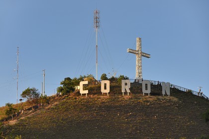 Philippines, Calamian Islands dans le nord de Palawan, Busuanga Island, ville de Coron, le point de vue du mont Tapyas qui surplombe la ville