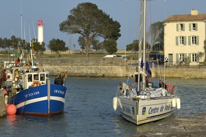France, Charente-Maritime (17), ile de Ré, port de Saint-Martin-de-Ré