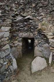 France, Finistere, Kermehelen peninsula (Morlaix Bay), Barnenez cairn, 6000 years old made of two cairns