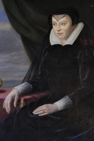 France, Indre et Loire, Chateau de Chenonceau, Diane de Poitier's bedroom, Catherine de Medici portrait