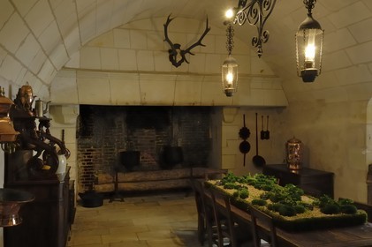 France, Indre et Loire, Chateau de Chenonceau, the kitchens