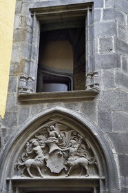 France, Puy-de-Dôme (63), Clermont-Ferrand, quartier de Montferrand, rue Jules Guesde, Hotel particulier d'Albiat aussi appelé Maison des Centaures