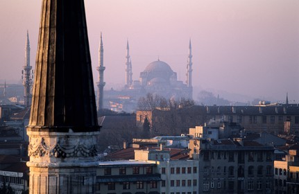 Turquie, Istanbul, les minarets des mosqu