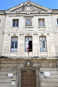 France, Bouches-du-Rhône (13), Aix en Provence, quartier Mazarin, Cézanne et Emile Zola ont étudié ensemble au collège Bourbon (actuel collège Auguste Mignet)