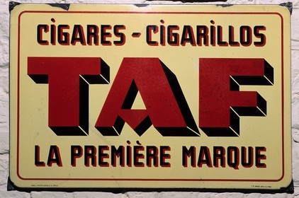 Belgium, Wervick on the French border, the advertising poster of the museum of the tobacco