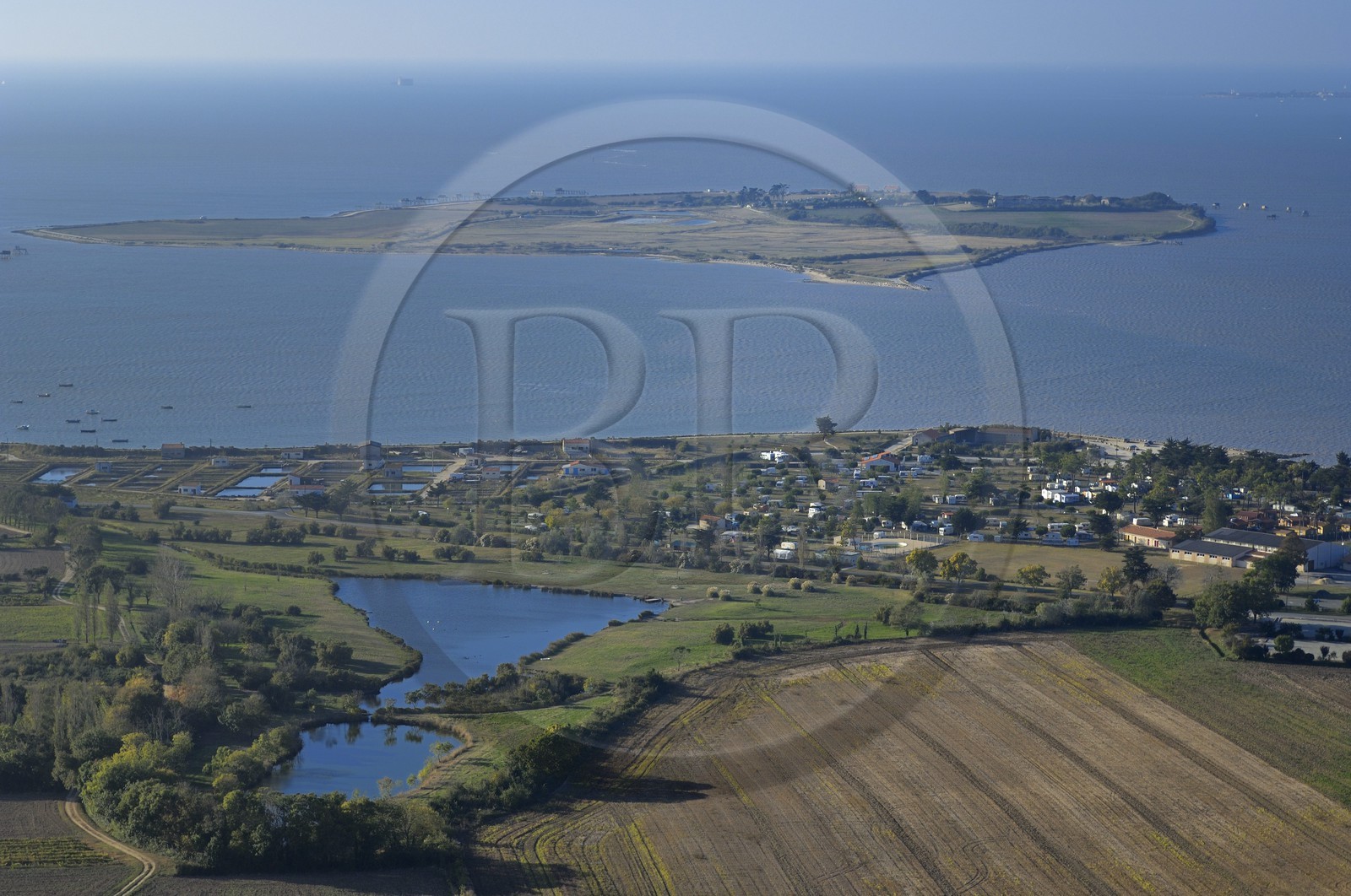 France, Charente-Maritime (17), Ile Madame (vue aérienne)