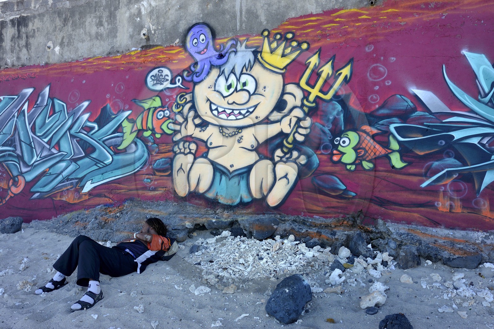 France, Ile de la Reunion, plage de Saint-Pierre