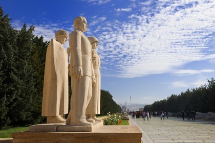 Turquie, Anatolie centrale, Ankara, le mausolée d'Atatürk