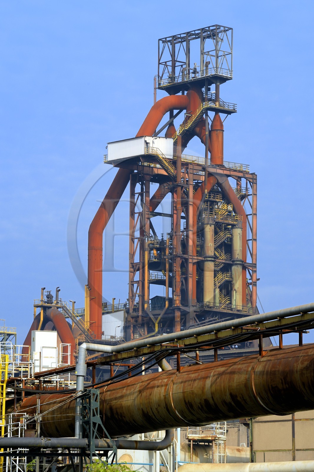 France, Moselle (57), Vallée de la Fensch, Hayange, usine sidérurgique, les derniers Hauts-fourneaux (dit de Florange) du groupe ArcelorMittal