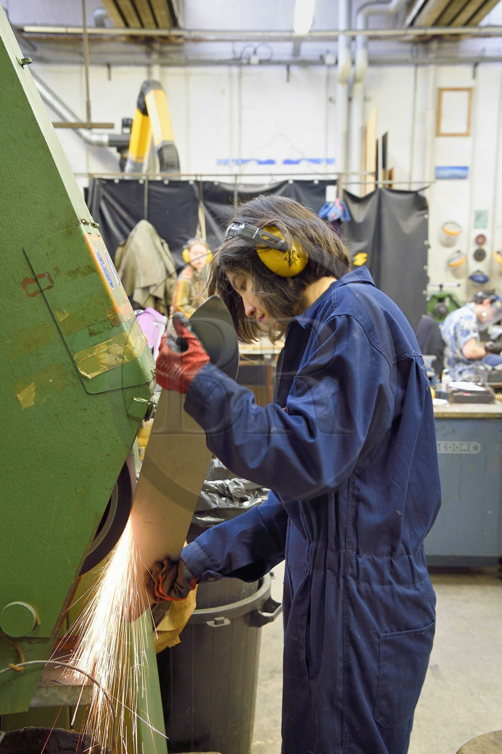 France, Paris (75), quartier de Saint-Germain-des-Prés, Ecole nationale supérieure des Beaux-Arts, atelier métal de Michel Salerno