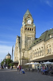 France, Moselle, Metz, Imperial district, railway station, built between 1905 and 1908 by the Berliner architect Jurgen Kruger