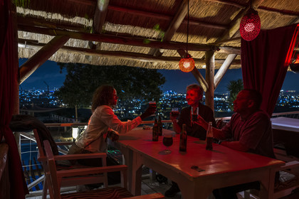 Rwanda, Kigali, Restaurant et Bar Pili Pili à la mode