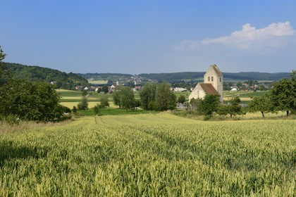 France, Haut Rhin, Sundgau, Oltingue, Saint-Martin-des-Champs church