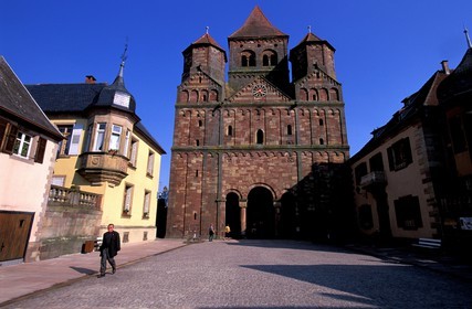 France, Bas Rhin, roman abbey church in Marmoutier (6th century)