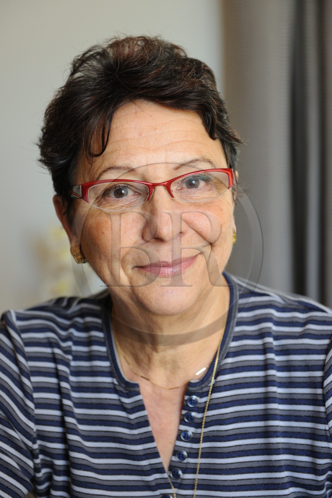 France, Manche (50), Mont-Saint-Michel, classé Patrimoine Mondial de l'UNESCO, Annick Hamon habitante du Mont