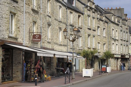 France, Manche, Cherbourg, houses in the street rue au Blé