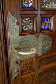 France, Meurthe-et-Moselle, Nancy, the Villa Majorelle of Art Nouveau style, door handle