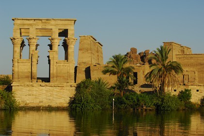 Egypt, Upper Egypt, Nubia, Nile Valley, Aswan, Agilka Island, Philae listed as World Heritage by UNESCO, kiosk of the Roman Emperor Trajan