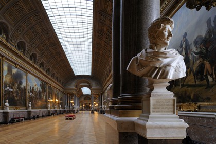 France, Yvelines, Chateau de Versailles, listed as World Heritage by UNESCO, Musee de l’Histoire de France (Museum of the French History) created by King Louis Philippe in the Midi Wing, Galerie des Batailles (Battles Gallery)