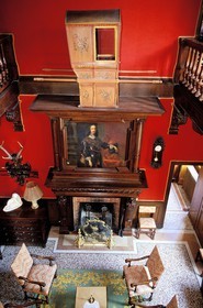 France, Haute Saone, village of Gray, castle of Rigny hotel with public restaurant