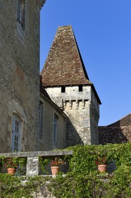 France, Dordogne, Périgord Vert, Saint Jean de Cole, labelled Les Plus Beaux Villages de France (The Most beautiful Villages of France), Marthonye or Marthonie castle