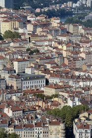 France, Rhone, Lyon, historical site listed as World Heritage by UNESCO, the slopes of the Croix Rousse hill