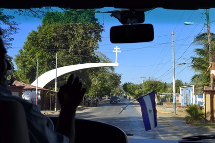 Nicaragua, Rivas, San Jorge, La Croix de l'Espagne (La Cruz de Espana) où a eu lieu la réunion entre le conquérant espagnol Gil González Dávila et le chef indigène Nicarao Cacique