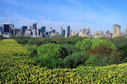 United States, New York City, Manhattan, Central Park, Upper Midtown and Upper West Side