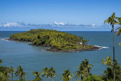 France, Guyane, Kourou, Iles du Salut, l'Ile du Diable en face de l'Ile Royale a servi de bagne aux prionniers politique dont Alfred Dreyfus