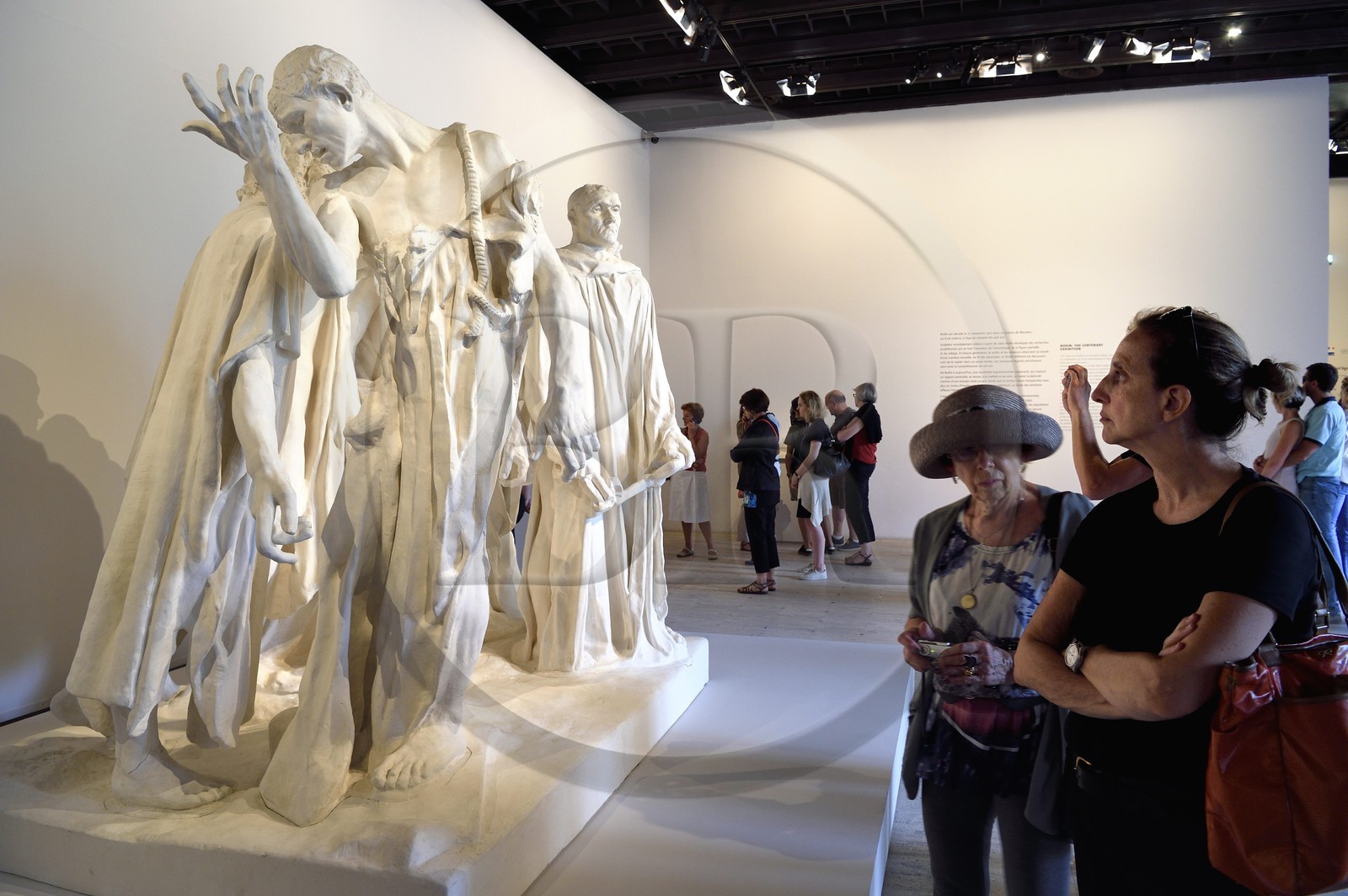 France, Paris, Grand Palais museum, exhibition of the centenary (of the death) of Auguste Rodin, Plaster of the Burghers of Calais France, Paris, Grand Palais museum, exhibition of the centenary (of the death) of Auguste Rodin, Plaster of the Burghers of Calais