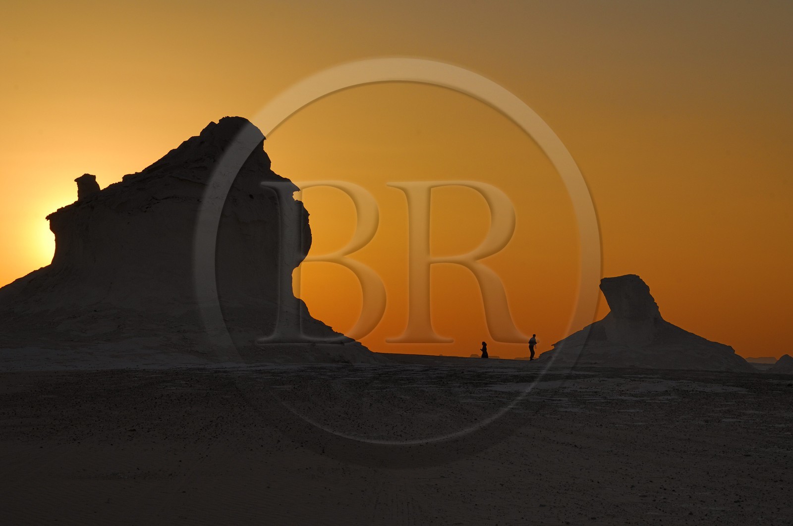 Egypte, désert libyque, le Désert Blanc au nord de Farafra