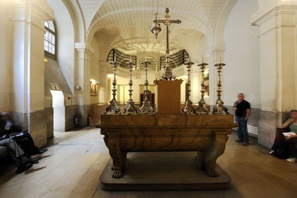 France, Paris (75), Ile de la Cité, la Conciergerie dans le Palais de Justice, les salles révolutionnaires, la chapelle dite des Girondins