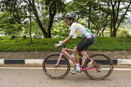 Rwanda, Kigali, la cycliste professionnelle rwandaise Violetta Neza